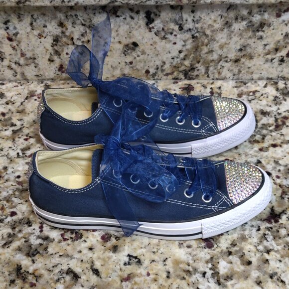 Converse All Star X Swarovski Crystal Bling Women's SIZE 8 NEW WITHOUT TAGS/BOX - Picture 9 of 9